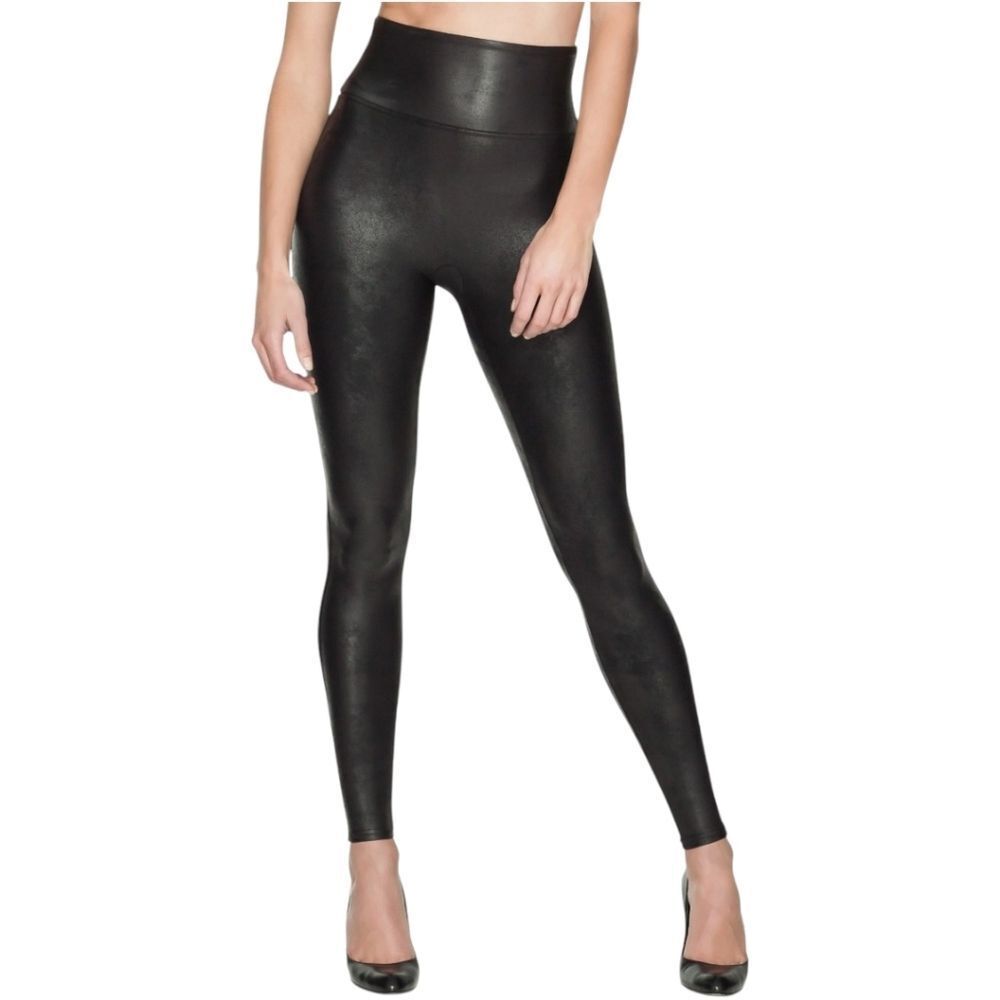 SPANX Faux Leather Leggings - Black - XL (NWT)